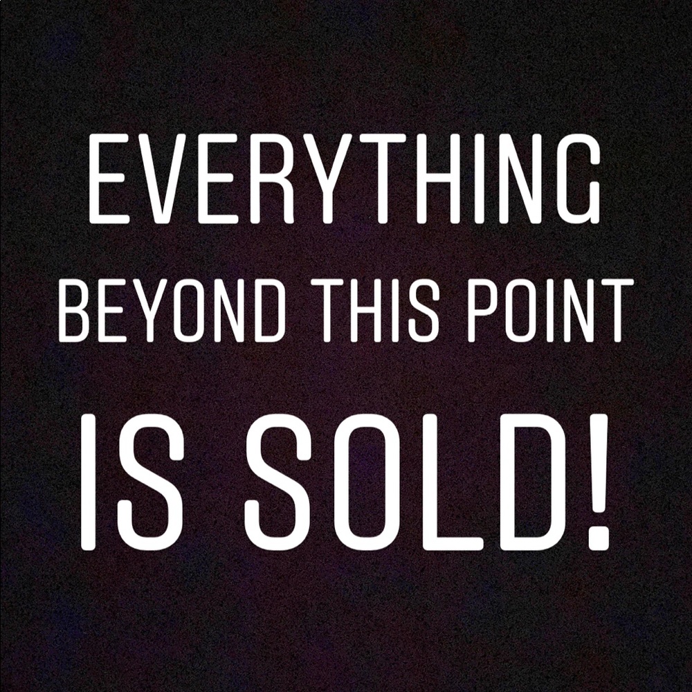 Everything beyond this point in my closet is sold